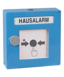 Der Handfeuermelder aus Aluminium ist