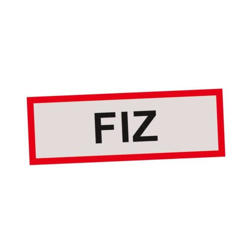 Hinweisschild FIZ gemäß DIN 4066 zur