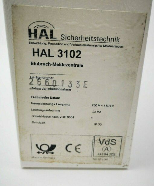 Hirschmann HAL 3102 Einbruch-Meldezentrale – Bild 5