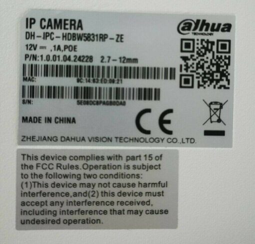 Dahua DH-IPC-HDBW5831RP-ZE Dome 8MP Ü.Kamera – Bild 5