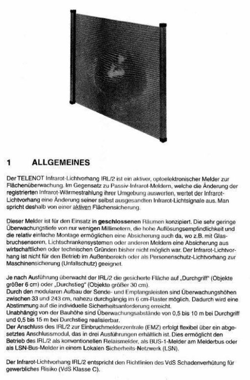 Telenot Lichtvorhänge Durchgriff L. 33,30 cm – Bild 7