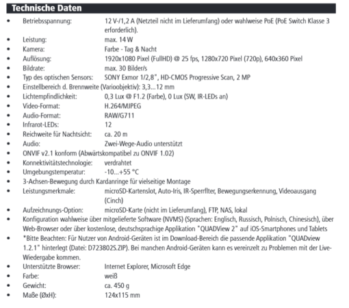 2MP Überwachungskamera Linear LV-D4-2MDI-312 – Bild 7