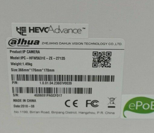 Dahua 6MP IP Bullet Anit-Vandal Camera IR – Bild 6