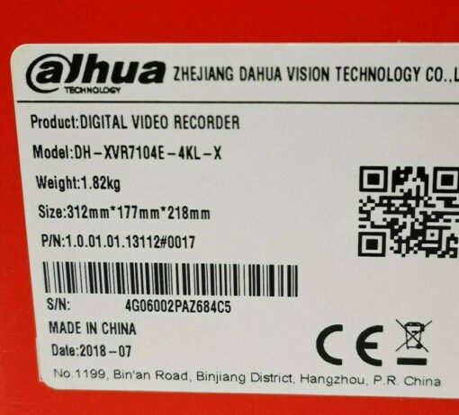 Dahua Video Rekorder 4 Kanal Auflösung 4K – Bild 6