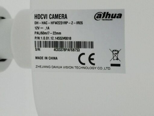 2MP Starlight HDCVI Bullet / Außenkamera Dahua HAC-HFW2231RP-Z-IRE6 7-22mm – Bild 8