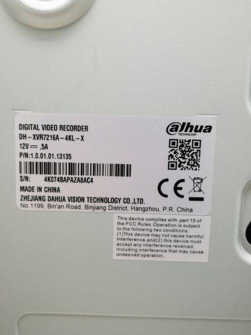 Dahua 16 Kanal Digital Videorekorder 4K – Bild 4