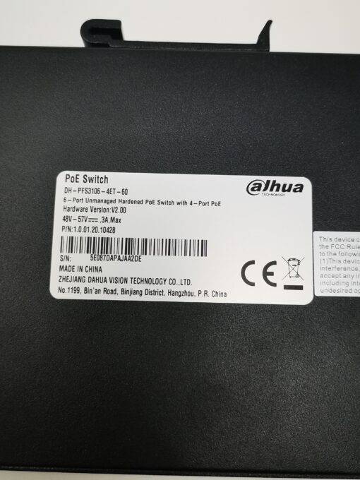 Dahua Poe Switch 4 Port PoE (Unmanaged) – Bild 7
