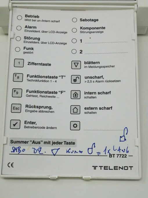 Telenot Bedienteil BT 400 – Bild 3