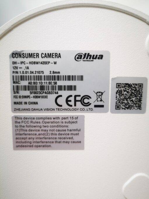 Dahua DH-IPC-HDBW 1435EP-W 4MP Dome Ü.Kamera – Bild 5