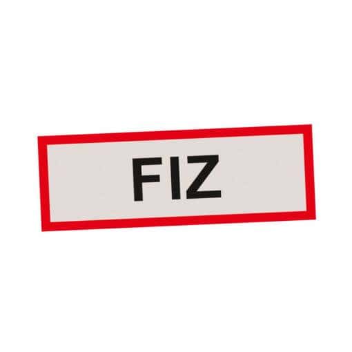 Hinweisschild FIZ gemäß DIN 4066 zur